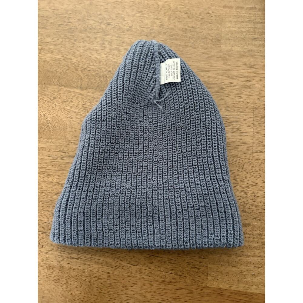 Lonely Ghost Beanie Blue One Size Fits Most Knit Hat Pre-Owned Excellent - Picture 6 of 7